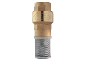 1-1/2" Bonomi 100102 - Foot Valve, Brass, FNPT Threaded
