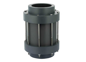 1-1/2" Plast-O-Matic CKS150EPT-NC-PV - True Union Style Check Valves, PVC Body, EPDM Seat