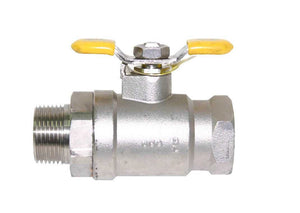 1/2" Apollo 7H-803-01 - Male x Female NPT, Stainless Steel, Full Port, Hydro Ball Valve