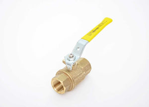1/2" Bonomi 171N - 2-Way, Brass Body, Full-Port, NPT, Ball Valve