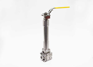 1/2" Cryogenic Valve - Stainless Steel, Ball Valve, NPT, Minimum Temp -320F