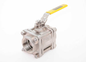 1/4" Red White Valve 4660SS - 3 Piece, Stainless Steel, Ball Valve