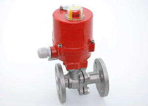 2-1/2" JFlow DM2533FTMTMF1-JFE-016 - Electric, Stainless Steel, Flanged, Ball Valve