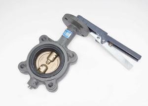 2" Milwaukee Valve CL223E - Lug Style, Cast Iron, Aluminum/Bronze Disc, EPDM Liner, Lever Handle, Butterfly Valve
