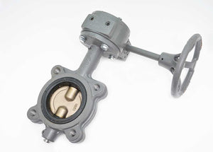 2" Milwaukee Valve CL323E - Lug Style, Gear Operator, Cast Iron, Aluminum/Bronze Disc, EPDM Liner, Butterfly Valve