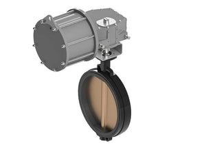 24" Max-Air 240-050-263-S8230-MA - Wafer Style Butterfly Valves, Spring Return Pneumatic, Epoxy Coated Ductile Iron Body, Ductile Iron Nickel Plated Disc, BUNA Seat