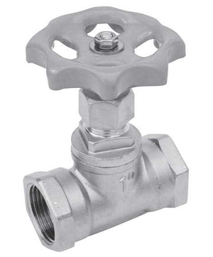 3/4" AVCO 2226 Globe Valve, Full Port, 316 Stainless Steel Body, NPT, Screwed Bonnet - Non-Rising Stem