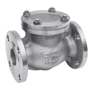 8" AVCO 3116 Swing Check Valve, 316 Stainless Steel Body, 150# Flange, Metal Seat- Bolted Cap