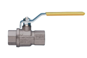 2" Bonomi 171NCR Ball Valve, Full Port, Chrome Plated Brass, FNPT Threaded, with Lever Handle