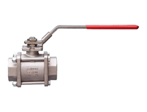 1/2" Bonomi 710062 Ball Valve for Steam, Full Port, 3 Piece, Stainless Steel, Butt Weld, with Latch Lock Handle