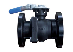 Bonomi 766001 SRL Series - Ball Valve, Split Body, Carbon Steel, Full Port, Flanged, Deadman Spring Lever Handle