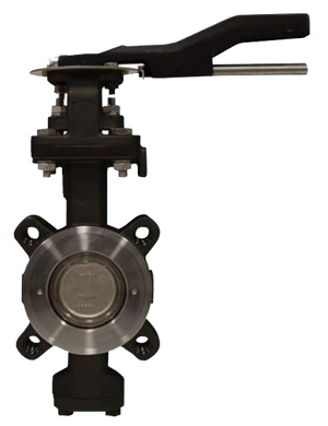 10" Bonomi 8101 - Carbon Steel, ANSI 150 Class, Manually Operated, High Performance Lug Style Butterfly Valve