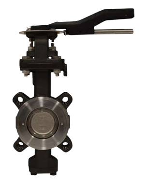 2-1/2" Bonomi 8301 - Carbon Steel, ANSI 300 Class, Manually Operated, High Performance Lug Style Butterfly Valve.