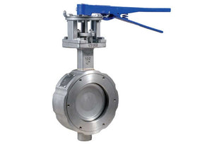 Bonomi 9100 Series - Butterfly Valve, High Performance, Wafer Style, Stainless Steel, Manually Operated