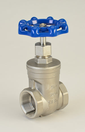 Chicago Valve Series 226, 1-1/4" Stainless Steel Gate Valve, 200# Threaded Ends