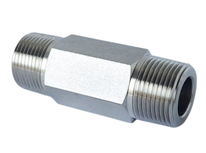 1/2" MNPT x 3" Long Comfit Hex Long Nipple, 316 Stainless Steel
