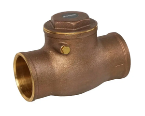 3/4" Jomar Valve S-501, Horizontal Swing Check Valve, Brass, Soldered Ends, Class 125, 200 WOG