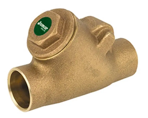 2" Jomar Valve S-511G, Y-pattern Swing Check Valve, Lead-Free Bronze, Soldered Ends, Class 150, 300 WOG