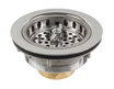 Jomar Valve Chrome Plated Brass SS-304, Designer Series: Twist-N-Loc Basket Strainer