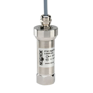 NOSHOK PT41 Series High Pressure Fixed Range Pressure Transmitter PT41-36000PSIG-1-5-6-25, 0 to 36000 psig, 0 VDC to 10 VDC, ±0.5% Span, M12 x 1 4 Pin