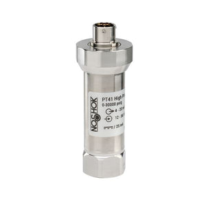 NOSHOK PT41 Series High Pressure Fixed Range Pressure Transmitter, 0 to 23000 psig, 0 VDC to 10 VDC, 3-Wire