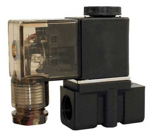 STC 2P025-1/4" NPT Solenoid Valve, Nylon Plastic Body, 2-Way, Normally Closed, Direct Acting,