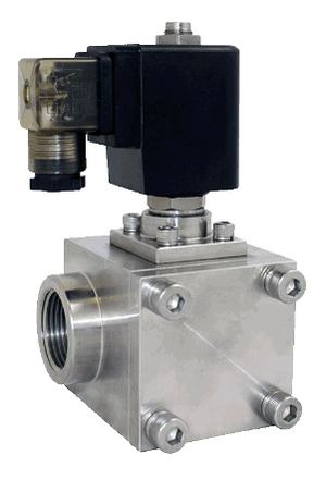 STC 2E250- 1" NPT, High Pressure Solenoid Valve, Stainless Steel Body, 2-Way, Normally Closed, Pilot Piston