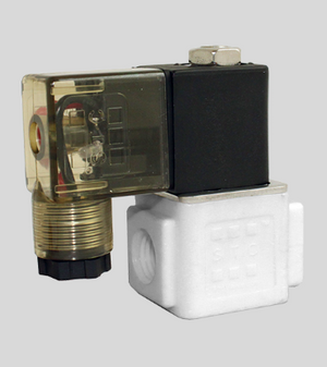 STC 2P025-A- 1/4" NPT Solenoid Valve, Acetal Plastic Body, 2-Way, Normally Closed, Direct Acting