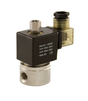 STC 3S035- 1/4" NPT Universal Solenoid Diverter/Selector Valve, Stainless Steel Body, 3-Way, Normally Closed (NC) or Normally Open (NO), Direct Acting