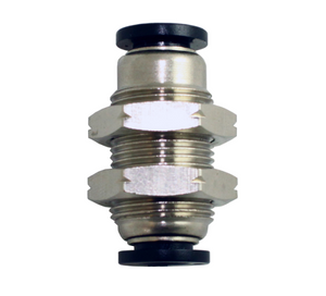 STC BU 5/32" K Bulkhead Union- Push-In Air Fitting, 0-180 psi