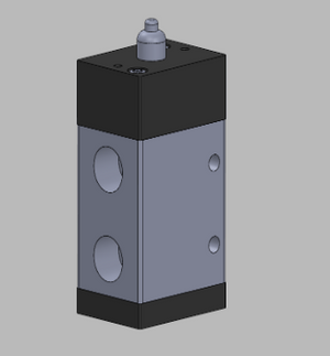 STC MSV-98322 Manual Air Valve- 1/4" NPT, 3 Way, 3 Port, 2 Position Valves - Pin Plunger Valves