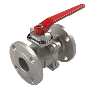 1" SVF Flow Control 20SSFL Series, 2-Piece, Stainless Steel Ball Valve, Full Port, RTFE Seat, 150 Flanged