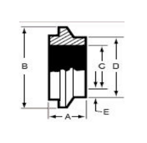 Sanitary Solutions SS14WIV, Schedule 5 Pipe Short-Weld Male I-Line Ferrule, 316L Stainless Steel
