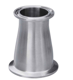 4" x 2.5" Sanitary Solutions SS31-14MP-4 x 2.5-304, Clamp x Clamp Concentric Reducer, Polish ID/OD, 304 Stainless Steel