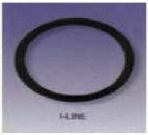 2" Sanitary Solutions SS40IE-2, I-Line EPDM Black Gaskets, 3/32"