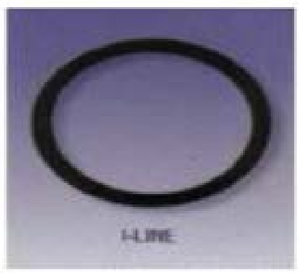 3" Sanitary Solutions SS40IH-3, I-Line BUNA-N Black Gaskets, 3/32"