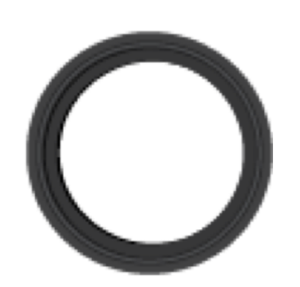 8" Sanitary Solutions SS40MOG-PS-8, Poly Steel PTFE/316L Metal Detect Gasket - Type 1