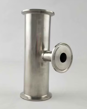 1.5" x 1/2" Sanitary Solutions SS7RMP- 1.5 x 0.50-316L, Clamp Reducing Tee, Polish ID/OD, 316 Stainless Steel