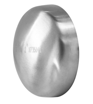 1-1/2" Sanitary Solutions SS16W-1.5-304, Buttweld End Cap, 304 Stainless Steel