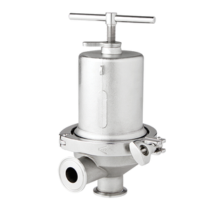 1-1/2" Steriflow FB5C-150-6L-AM-AP-TY-XX-JL-AA Sanitary Spring Operated Back Pressure Regulator - 316L Body 32 Ra, Teflon/Viton O-ring, Jorlon Diaphragm, Hard Seat - Includes 3A Cert., MTR, FDA Cert.