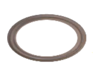 1-1/2" Sanitary Solutions SS40MPF-G-1.5, White Flanged Teflon Clamp Gasket, Type 2