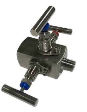 Tek-Trol Tek-Sub 7500A-2BB-RM-8N-SS-10, 2-Way Block and Bleed Manifold Valve, 1/2" FNPT x 1/2" MNPT, 316 Stainless Steel Body, 10000psig