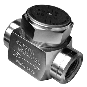1/2" Watson McDaniel TD600L-12-N High-Pressure Thermodynamic Steam Trap, Stainless Steel 420F, Reduced Size Discharge Orifice, NPT