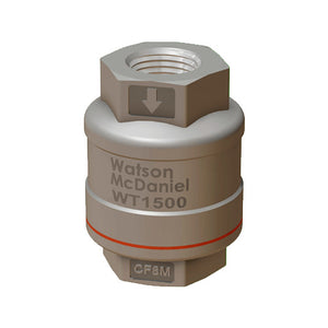 1/2" Watson McDaniel WT1500-12-N Thermostatic Steam Trap For Sterilizers, Max 125 Psig, Stainless Steel, Repairable, NPT