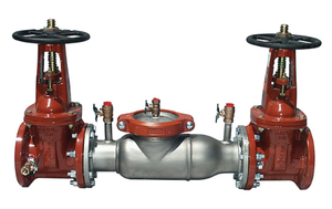 8" Watts 774-DOSY 8, Lead-Free Stainless Steel, Double Check Valve Assembly Backflow Preventer, Domestic OSY Gate Valve Shutoff, Short Lay Length
