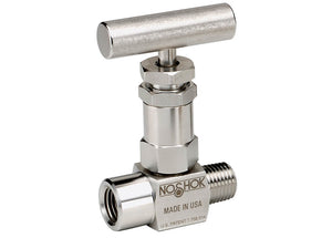 NOSHOK 1/4" NPT, Stainless Steel, Hard Seat, Mini Needle Valve