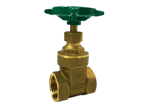 1-1/2" Red White Valve 267AB - Lead Free, Brass, Gate Valve