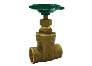 1" Red White Valve 268AB - Lead Free, Brass, Gate Valve