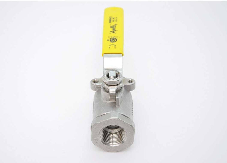 Stainless steel flanged ball valve for solvent transfer service