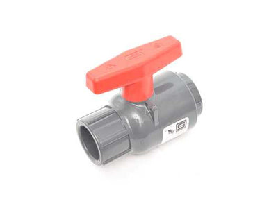 Polypropylene ball valve for ambient-temperature deionized water lines